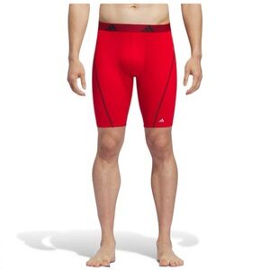 NWT Adidas M PRF MSH 3PK LONG BOXER BRIEF Scarlet/Black/Onix Small